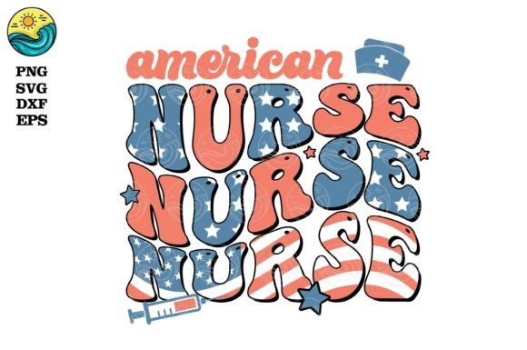 American Nurse SVG, Patriotic Nurse SVG