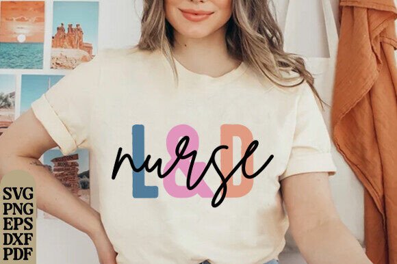 L and D Nurse SVG Files for Cricut