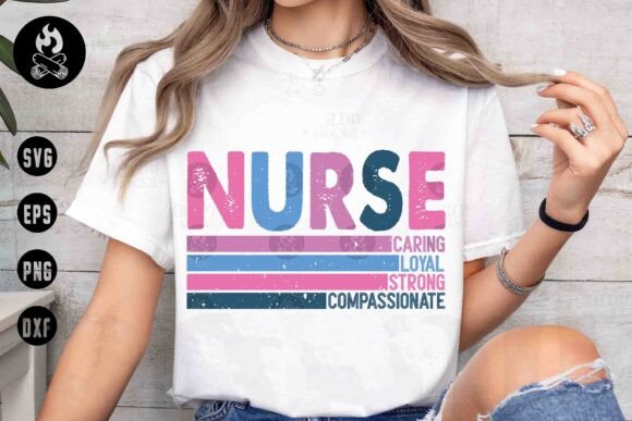 NURSE Caring Loyal Strong SVG, Nurse SVG