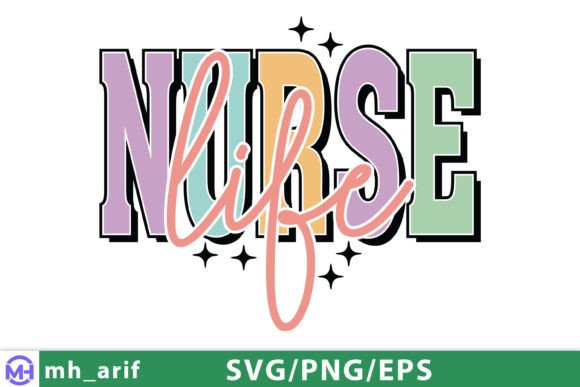 Nurse Life Medical SVG and PNG Design
