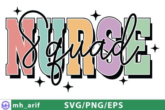 Nurse Squad Medical SVG and PNG Design