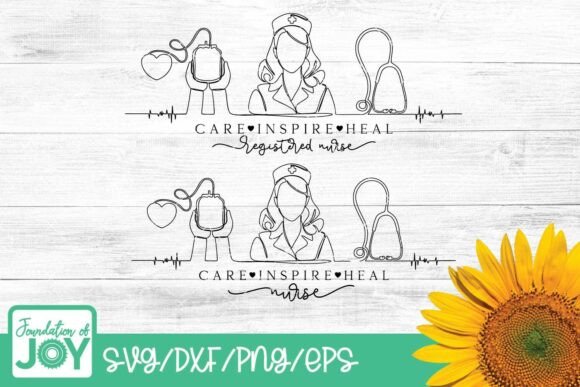 Nurse SVG: Clean Line Art for Embroidery