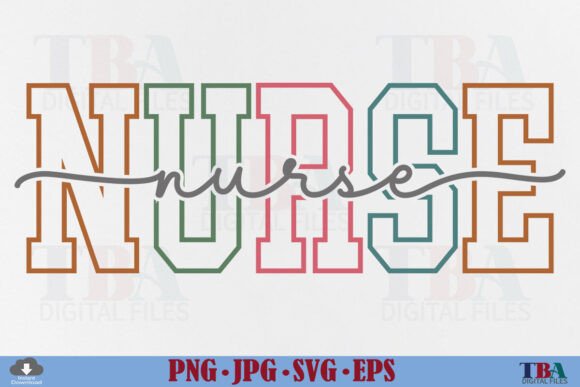 Nurse SVG Nurse PNG Nurse Varsity Design