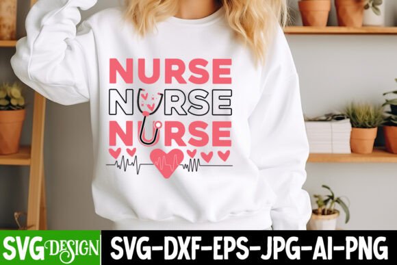 Nurse Valentine SVG Design