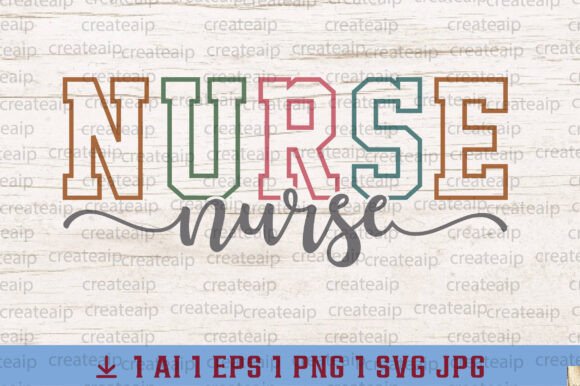Nurse Varsity Design Nurse SVG Nurse PNG
