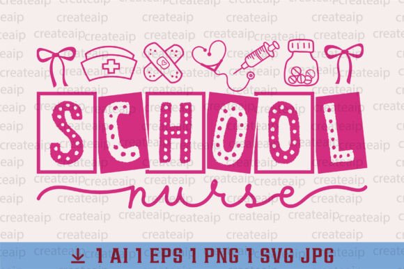 Nursing Student Icons, School Nurse SVG