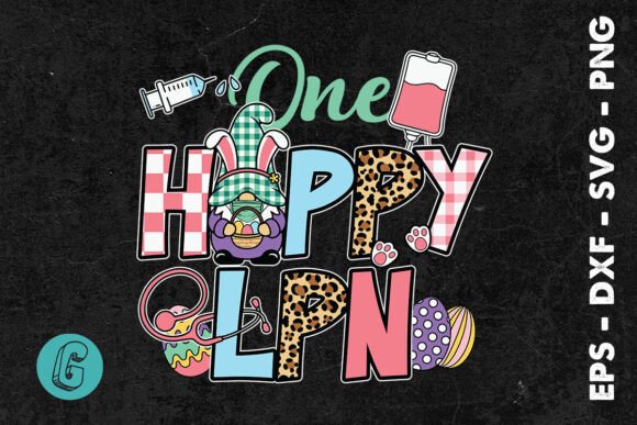 One Hoppy LPN Gnome Nurse SVG