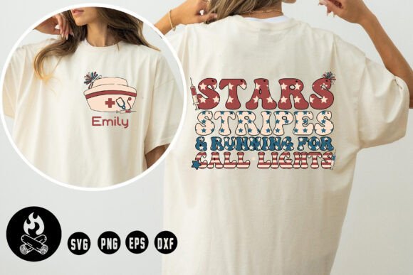Personalized Patriotic Nurse SVG, USASVG
