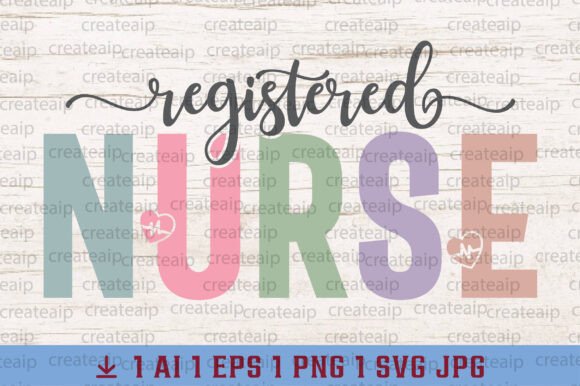 Registered Nurse SVG Gift, RN Nurse PNG