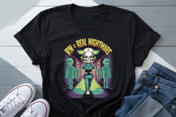 RN Real Nightmare Halloween Nurse SVG