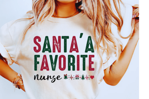 Santa’s Favorite Nurse SVG, Christmas