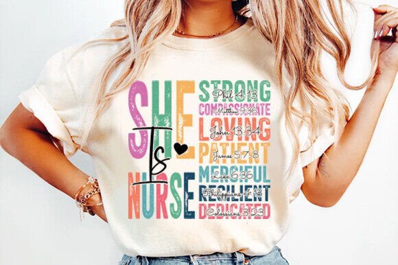 She Is Nurse SVG — Nurse’s Day 2025
