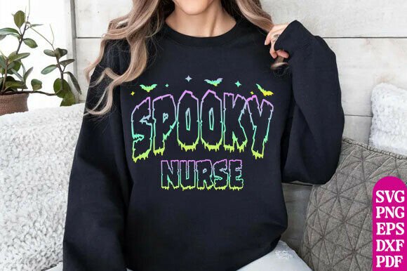 Spooky Nurse SVG, Scary Halloween PNG